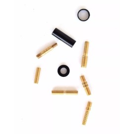 Unbranded Anti-Theft Chrome 50 Caliber Gunmetal Bullet Stubby Antenna For Frontier Titan