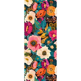 MUDECOR Wall Mural Vibrant Floral Explosion Bold and Colorful Flower Removable Self-Adhesive Wallpaper Wall Decoration for Bedroom Living Room - 120"x48"