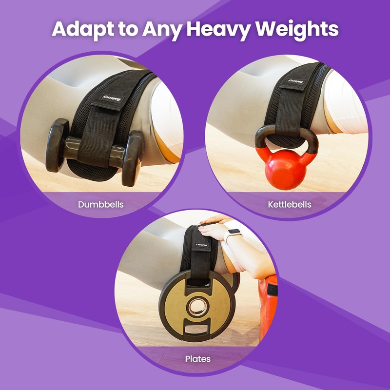 Hip Thrust Belt, Balency Hip Thrust Belt for Dumbbells Heavy,