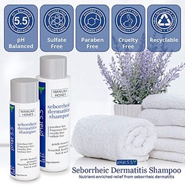 (240ml) - Seborrheic Dermatitis Shampoo, Dandruff Treatment, Natural Organic Ingredients for Cleansing Hair and Scalp by pHat 5.5 - Also for...       