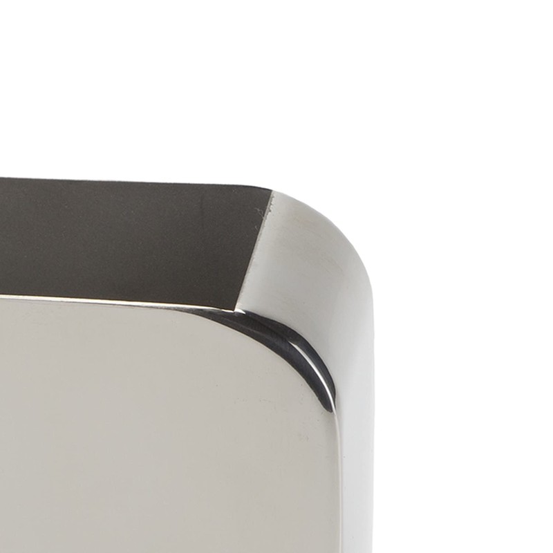 Gedy PL981300300 Brush Holder, Chrome, 4.5 x 10 x 10