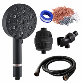 Original StoneStream 9 Spray Mode ShowerHead+Heavy-Duty Hose+Adapter for Easy Installation & Removal+Stone+HW Filter+Tape for Secure Fitting of the ShowerHead w/Adjustable Spray Settings