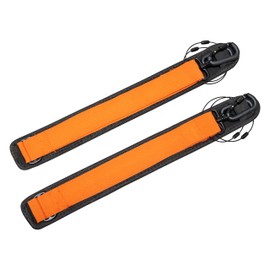 MI&VI Instrument Case Shoulder Straps Replacement — 32" to 42" in. Universal Adjustable Strap Set with Security Hooks for Guitar Cases, Bass, Violin, Viola, Cello Bags and Backpacks (Orange)