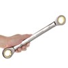 HARFINGTON Double Box End Ratcheting Wrench 24mm x 27mm Metric