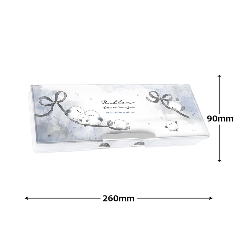 Q-LiA 93282 Pen Case, Coolier Sheer Drop Soft Pencil Case,