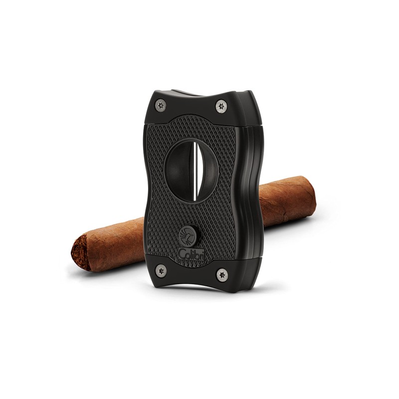 Colibri SV-Cut Zigarrenschneider | Schwarz | 2-In-1 S und V