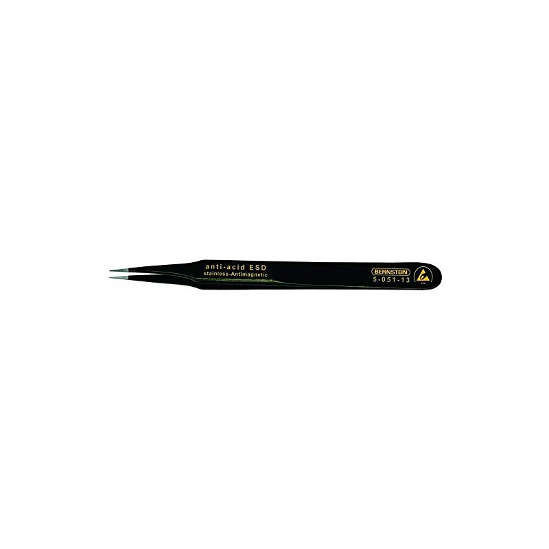 Bernstein 5-051-13 SMD Forceps 115 mm Straight Point with ESD