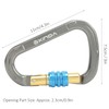 XINDA Climbing Carabiner Safety Buckle Quick Hanging D‑Type Screw Main