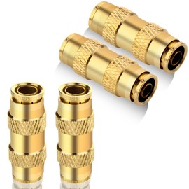 ZOEGATE Push to Connect Fittings Tube 1/2 INCH OD Brass Pneumatic Fittings DOT Air Fittings Air Line Fittings Air Hose Fittings Air Compressor Quick Connect Fittings Brake Line Fittings