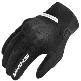 SHIMA Sonic Motorcycle Gloves Men's Short Summer Motorcycle Gloves Protective Clothing Touchscreen Motorcycle Ventilated Reinforced Lightweight Motorbike Summer Gloves (Men, White, M)