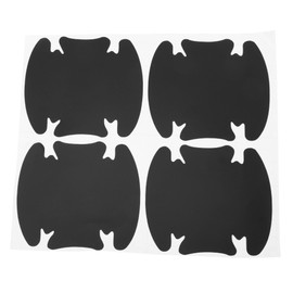 RATCHROLL 4 Pcs Universal Car Door Handle Cup Cover Adhesion Door Protection Door Bowl Sticker Scratch Protector 90x100mm Matte Black PVC