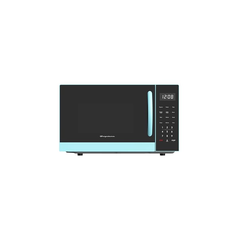 FRIGIDAIRE 0.9-Cubic Feet Microwave Oven with Oversized Display, Blue