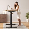 CROWNFURN Electric Standing Desk Frame, Height Adjustable Table Legs with