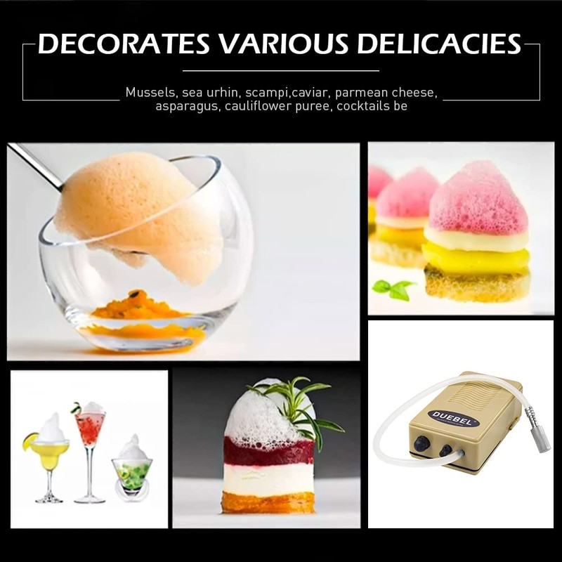 DUEBEL Molecular Gastronomy Foam Generator, Portable Foam Generating Kit (Powered