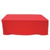 HUBERT Tablecloth Red Rectangular Spun Polyester - 60" W x