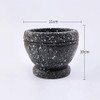 Leoyee Garlic Press, Mortar and Pestle, Easy to Clean Mini