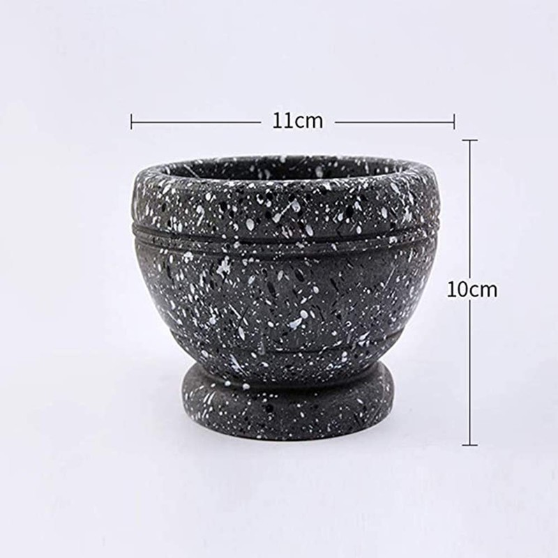 Leoyee Garlic Press, Mortar and Pestle, Easy to Clean Mini
