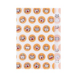 Sunstar Stationery S2140845 Non-tan Clear File, 5 Pockets, B