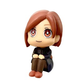 XESAGSNV Handheld Jujutsu Kaisen Q Version Ltadori Yuji, Satoru Gojo Anime Peripheral Twisted Egg Car Doll Decoration (Kugisaki Nobara)