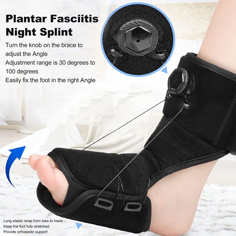 Foot Drop Splint Brace Adjust Angle Plantar Fasciitis Correct Foot