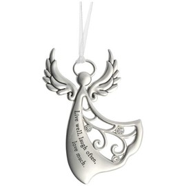 Ganz Angels by Your Side Ornament - Live Well, Laugh Often, Love Much.