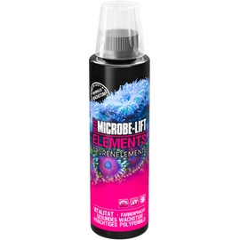 MICROBE-LIFT Elements - 236 ml - Essentielle Mineralien und Spurenelemente zur Förderung von Stein- und Weichkorallen in Meerwasseraquarien, steigert Gesundheit und Farbenvielfalt.