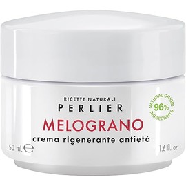 Perlier Crema facial revitalizante antienvejecimiento de granada, 1.6 onzas líquidas, granada biofermentada con vitaminas C y E, fórmula hidratante y protectora, sin alcohol, aumenta la luminosidad y la vitalidad de la piel