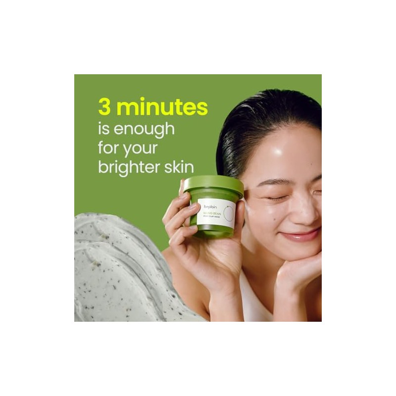 beplain Mung Bean Pore Clay mask (4.05 fl oz, 120ml)