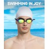 QALLY Swim-Goggles Men Goggles-Swimming-Adult Women: 3 Pack Unisex Anti-Fog Youth