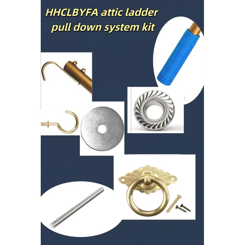 Attic Ladder Pull Down System Kit Attic Staircase Pull-Down System