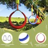 Ninja Slackline Accessories – Multicolor Gymnastic Rings Set of 2
