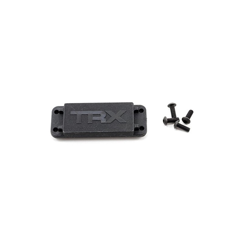Traxxas 5326X Servo Cover Plate, 3 x 8mm BCS, Set