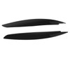 2 Pcs Headlight Eyebrow Front Left Right Light Eyelid Trim