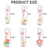Wasise Bunny Keychain - 6PCS Cute Rabbit Keychain, Kawaii Keyring,