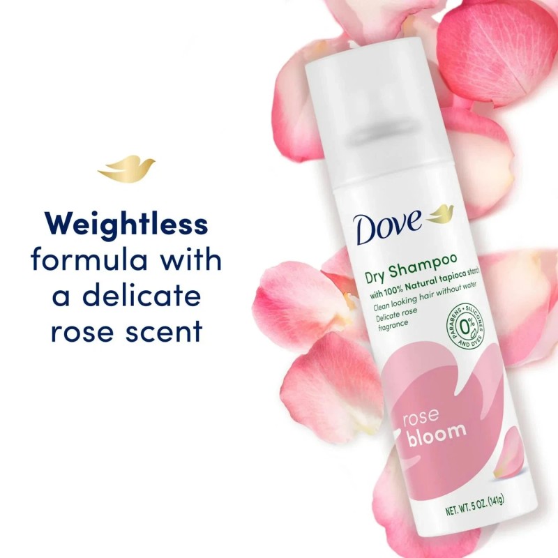 Dove 2-Pack Dove Advanced Dry Shampoo Rose Refresh with Natural