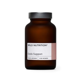 WILD NUTRITION Food-Grown® Endo Support | Magnesium & Iron for Energy Support | Ethically Sourced | Vitamin B6 & Zinc for Antioxidant & Immune Support - 60 Capsules