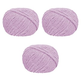 Qianly Chunky Yarn Knit Blanket Yarn Weaving Crafting Soft Thick Crochet Yarn for Crocheting Scarf Blankets, Purple