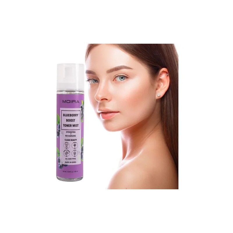 Moira Blueberry Toner Mist Rostro Hidratante Vegano 100ml