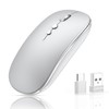 QYFP Dual Mode 2.4GHz + BT Wireless Mouse for Computer