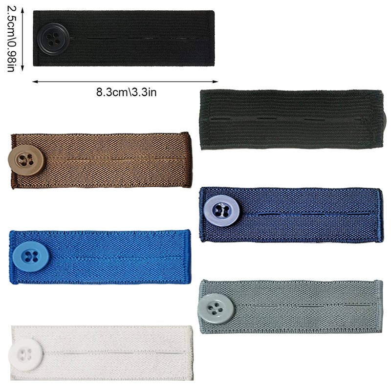 ZYNERY 14PCS Waistband Extenders Set, Pregnancy Pants Extender Button Extender