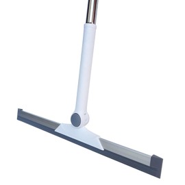 Drcoevo Magic Broom Sweeper, Silicone Broom, Household Squeegee with Adjustable Long Handle for Cleaning Floor, Bathroom, Kitchen, Window, Glass, Water, Pet Hair Grey