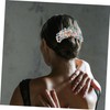 FRCOLOR 4pcs Rhinestone Flower Hair Combs Elegant Metal Hair Clips