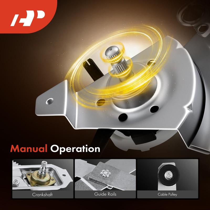 A-Premium Front Driver Side Manual Window Regulator Compatible with Dodge