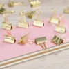 FSSTUD 100 Pcs 15mm Small Binder Clips Mini Paper Clamps