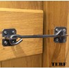 TERF® 200mm Heavy Duty Antique Black Wire Cabin Door Hook