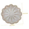 iplusmile 2pcs Flower Shape Ceramic Jewelry Tray Elegant Ring Display