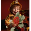 DolliBu Alligator Firefighter Stuffed Animal with Name Personalization - Super