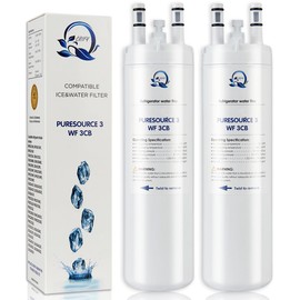 WF3CB Refrigerator Water Filter Compatible with Frigidaire WF3CB Puresource 3 242069601 242086201 (2-Pack)