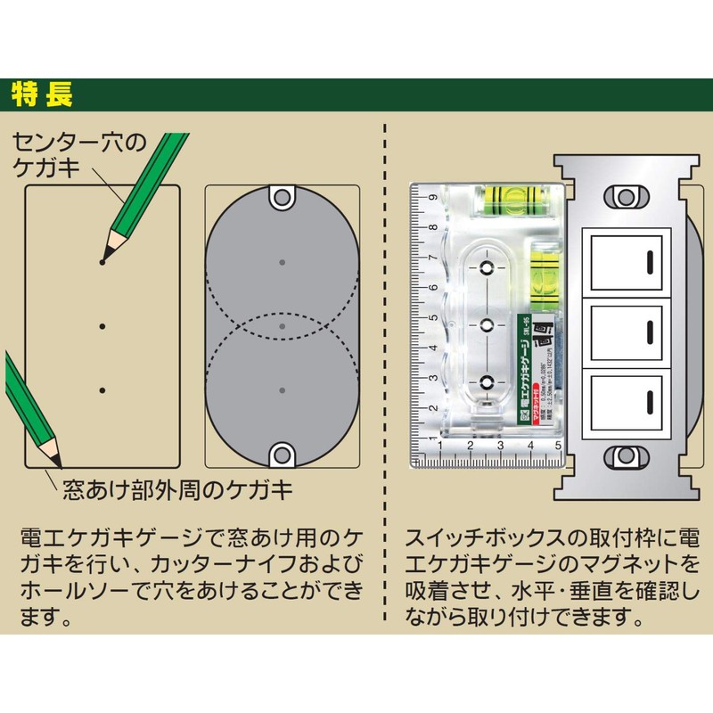 Niigata Seiki SK SWL-95 Electrical Injury Gauge with Magnet, Made