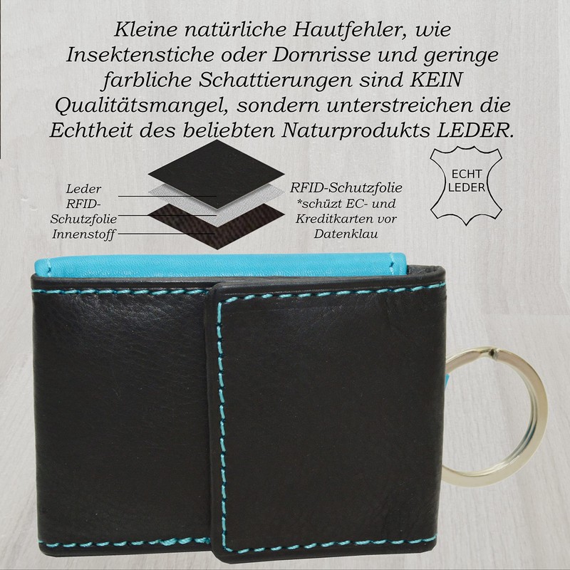 flevado Sporty Handy Wallet with Key Fob Case Sports Purse